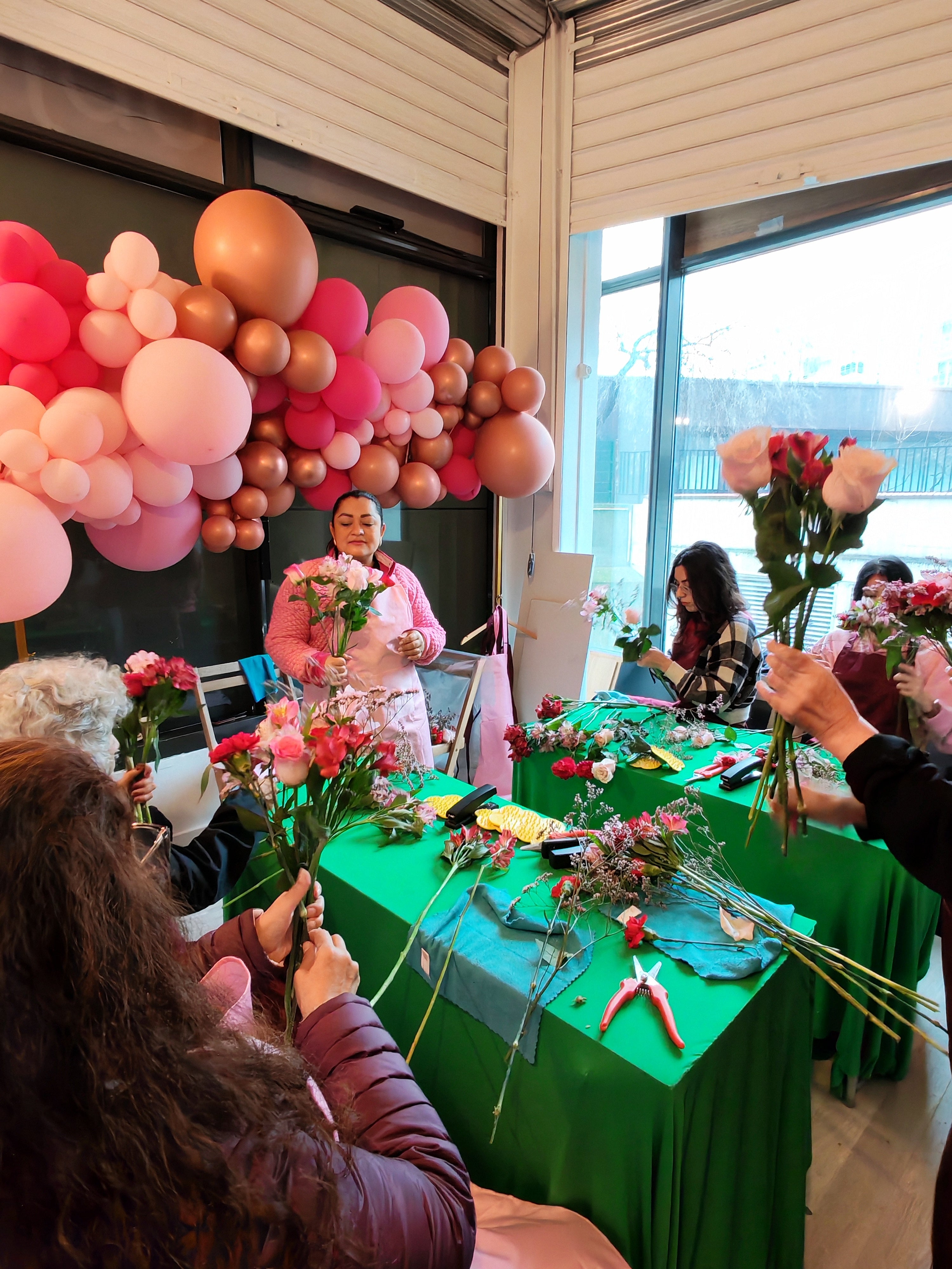 Atelier floral avec des enfants 